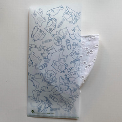 Piccoro マスクケース　シマフクロウ　長方形　3柄セット 6枚目の画像