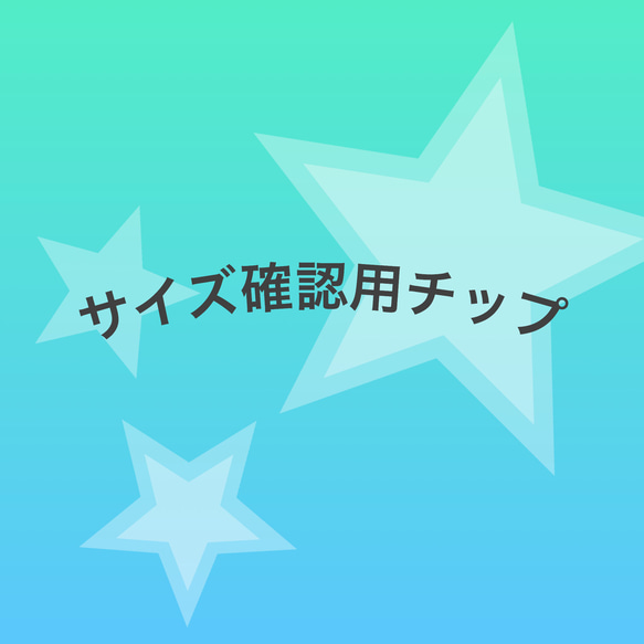 単品】サイズ確認用チップ1セット(送料込) その他素材 wanico-nail 