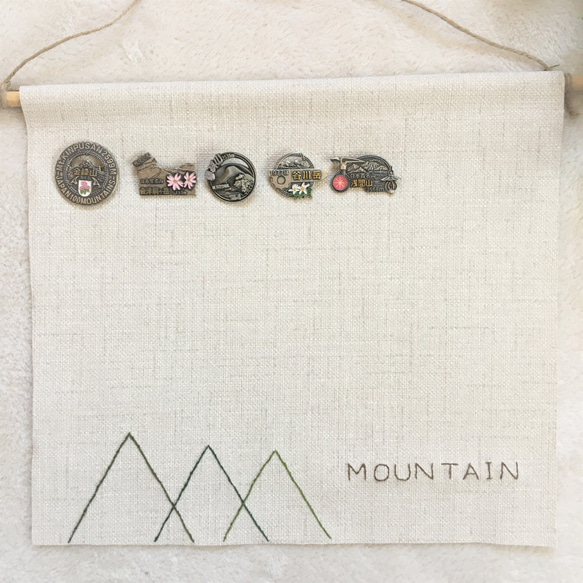 MOUNTAIN ＊登山バッチタペストリー 4枚目の画像