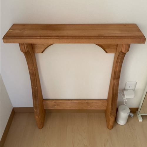 脚付シェルフ アンティークデザイン(オーク) 脚付シェルフ アンティークデザイン(オーク)