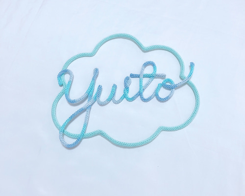 ウールレター　　【名前】 名前／ウールレター／ネーム 雑貨・その他 Milkyway♥ 通販 9798673