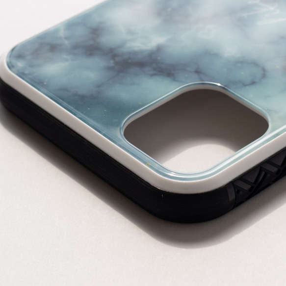 【 iPhoneケース 】 名前入れ オーダーメイド ほぼ 全機種対応  大理石風 強化ガラス スマホケース 8枚目の画像