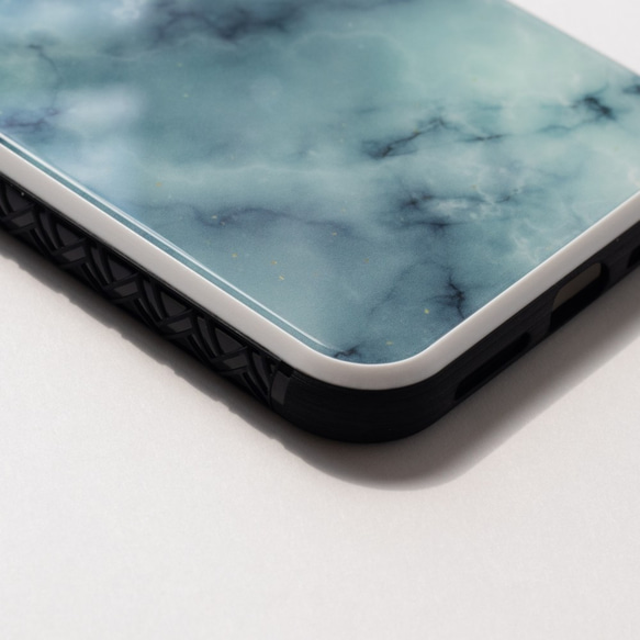 【 iPhoneケース 】 名前入れ オーダーメイド ほぼ 全機種対応  大理石風 強化ガラス スマホケース 9枚目の画像