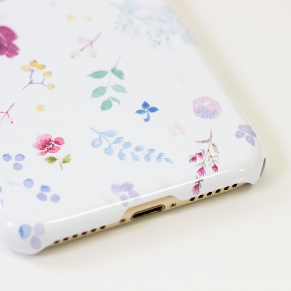 ボタニカル  iphoneケース ほぼ 全機種対応 水彩風 花柄 iphone スマホケース 4枚目の画像
