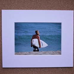 【Going Surfing】ハワイ写真　サーフィン　ビーチ　オアフ島　海　南の島　南国　風景写真　マットフレーム 2枚目の画像