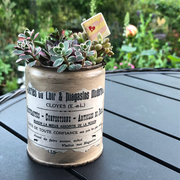 優先配送 リメイク缶 多肉寄せ植え その他インテリア雑貨 favori.Ys 通販 フラワー・リース