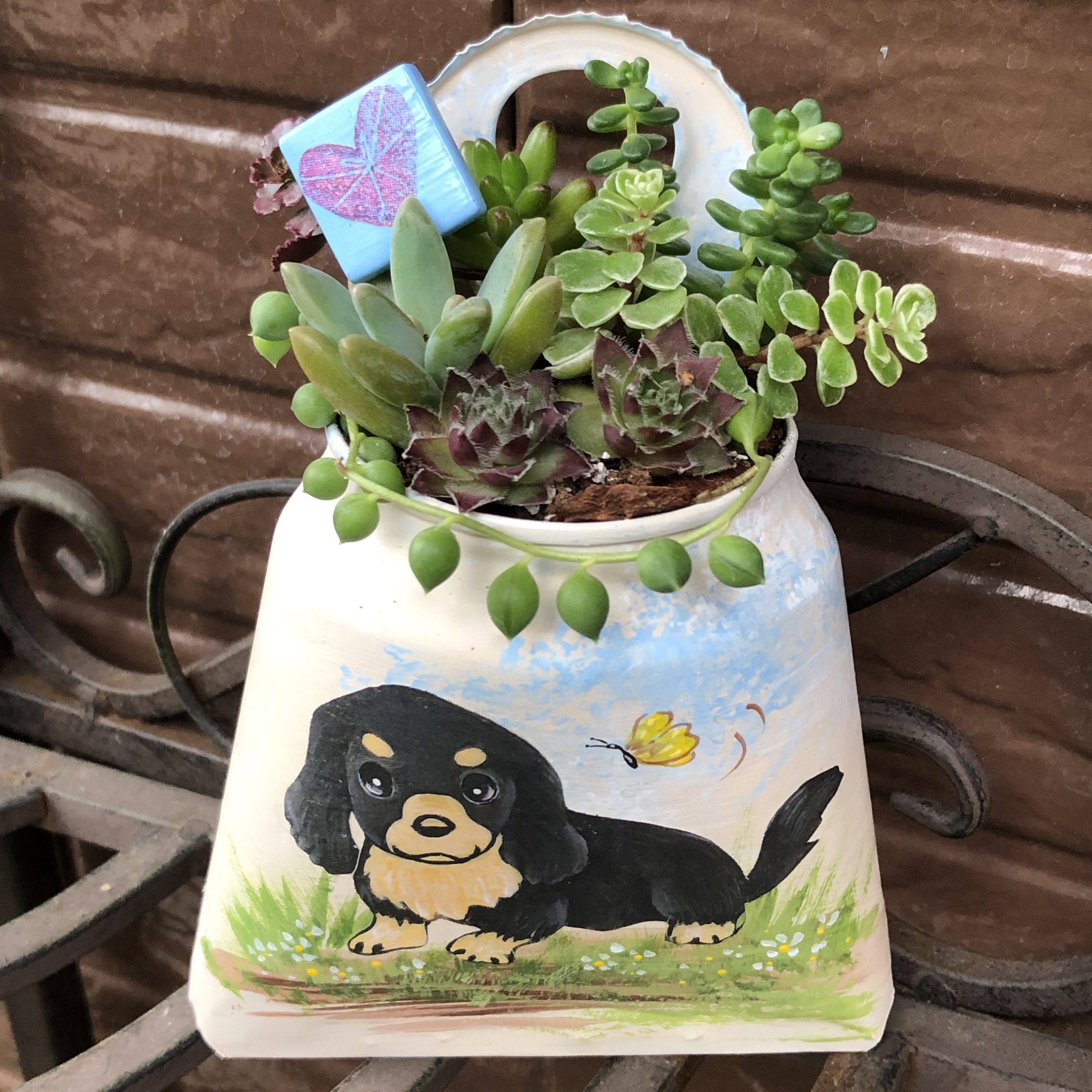 リメイク缶a-36☆多肉植物☆寄せ植え☆インテリア