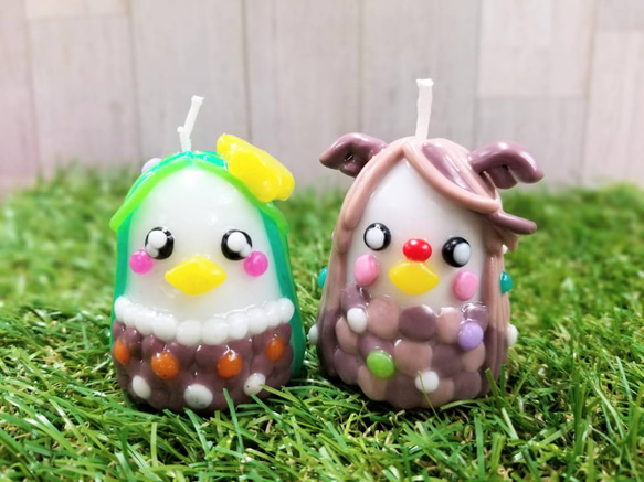 ☆ツリーアマビエ＆トナカイアマビエ☆ハンドメイドキャンドル☆ 4枚目の画像