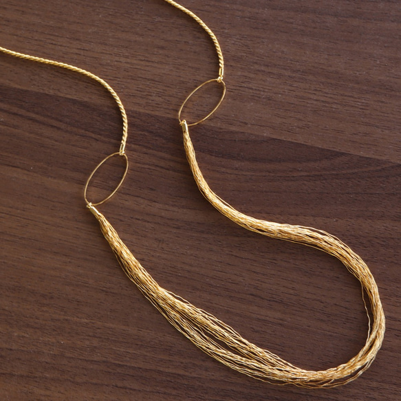 和の彩wanoiro 金糸 2wayネックレス　(658-871) 4枚目の画像