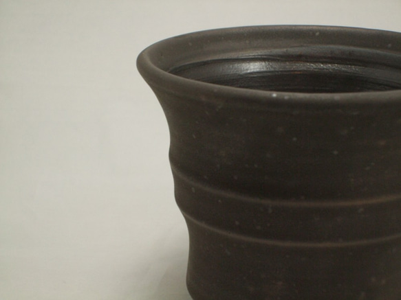 Charcoal黒ポット（植木鉢） 2枚目の画像