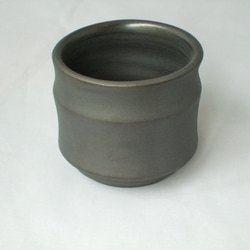 銀黒ポット（植木鉢） 3枚目の画像