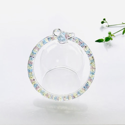 青い鳥の涙 ティアドロップバングル〜 タンザナイト クリア バングル