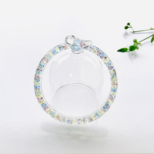 青い鳥の涙 ティアドロップバングル〜 タンザナイト クリア バングル