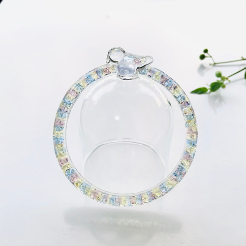 青い鳥の涙 ティアドロップバングル〜 タンザナイト クリア バングル