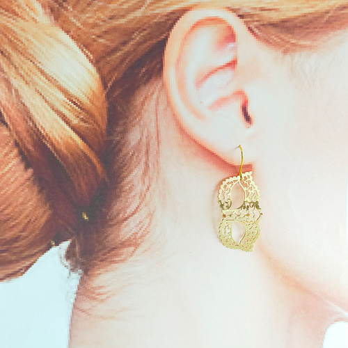 k14gf】〜仮面舞踏会〜 ピアスイヤリング 揺れる ハロウィン