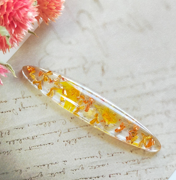 レジンヘアゴム ヘアクリップ　大ぶり　ベージュ　メラスフェルラ　ナチュラル レジンヘアゴム ヘアクリップ 大ぶり ベージュ メラスフェルラ