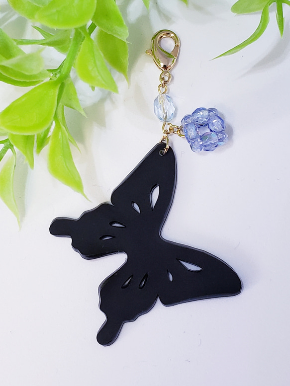 黒アゲハ蝶のファスナーチャーム バッグチャーム Nekoの森 通販
