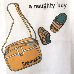 【名前入り】やんちゃ坊主（a naughty boy）Tシャツ 2枚目の画像