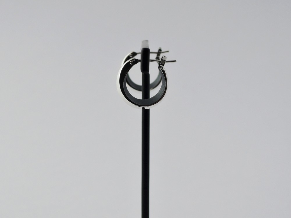 the gray フープピアス（小）１P  silver 925