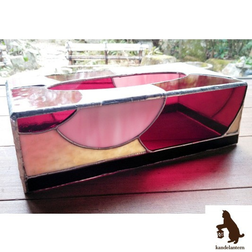 ステンドグラス ティッシュケース （春色アイスクリーム） その他