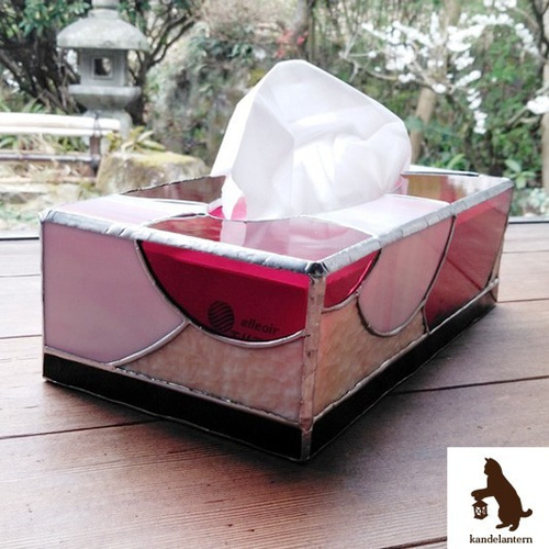 ステンドグラス ティッシュケース （春色アイスクリーム） その他