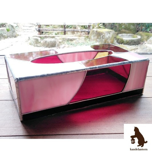 ステンドグラス ティッシュケース （春色アイスクリーム） その他