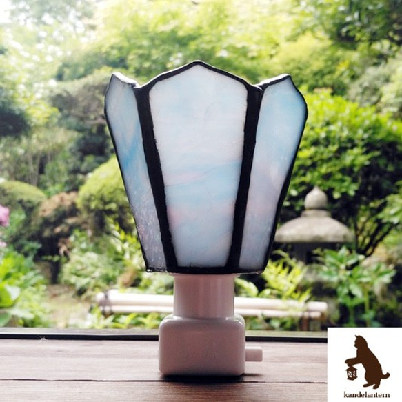 フットランプ(もだんろまん 空彩花) ステンドグラスのおやすみランプ 3枚目の画像