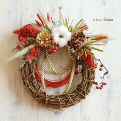 2way】お正月リース(dry) しめ縄・しめ飾り 日和花 hiyoribana 通販