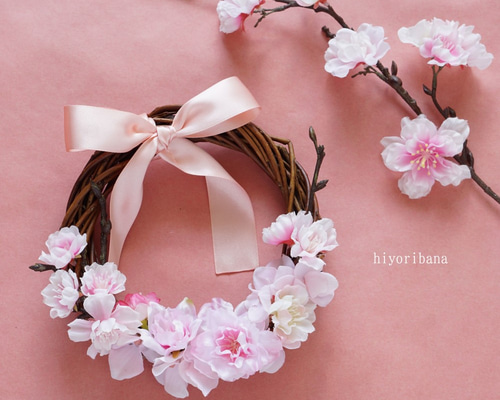 そろろん♡ひな祭り♡桜♡フラワーリース 0_25aaf88184867280e77ea134d901