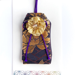 （黄金牡丹）元巫女が作る花のお守り袋 2枚目の画像