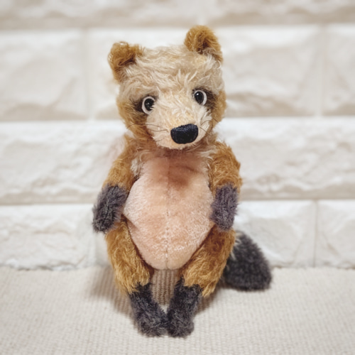たぬき／テディベアタイプの子狸さん 約25cm ぬいぐるみ