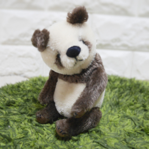 パンダ〉テディベアタイプ モヘアでできたパンダさん ぬいぐるみ