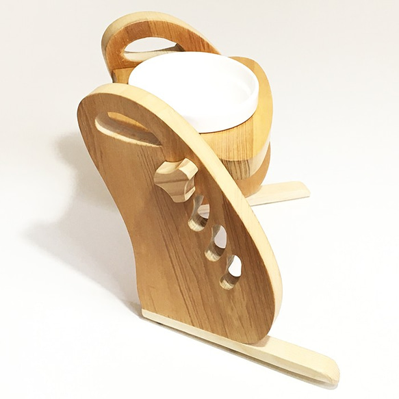 えるも 様 傾斜 犬 猫 ペット用 フード テーブル (1穴タイプ) ★完成品★ えるも 様 傾斜 犬 猫 ペット用 フード テーブル (1穴タイプ) ☆完成品