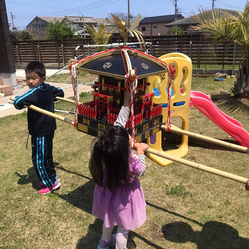 ハンドメイドの本格的軽量子ども神輿子ども神輿 【送料無料】 木製