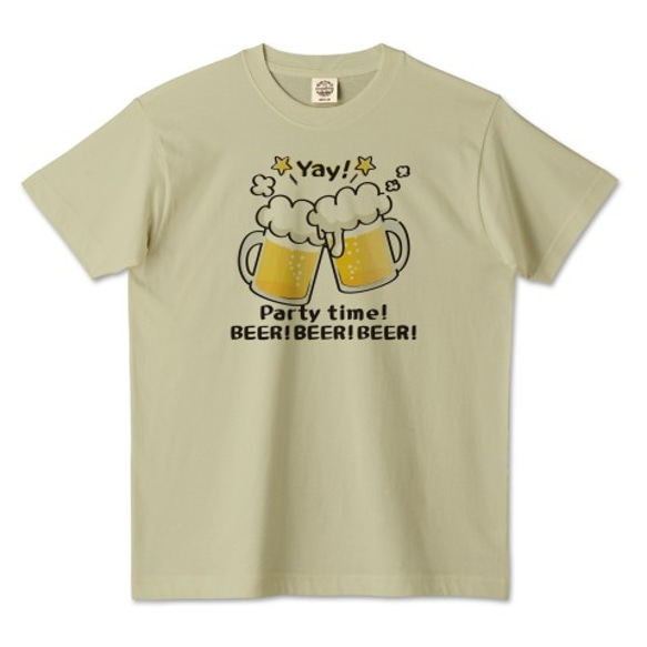 オーガニックコットンＴシャツ*CT125 BEER!BEER!BEER! 2枚目の画像