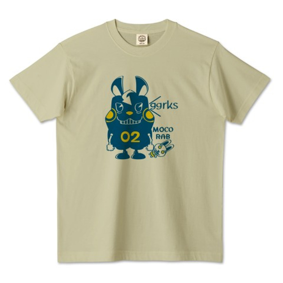 オーガニックコットンＴシャツ*CT124  モコモコラビット2号*ggrks*Cbg 2枚目の画像