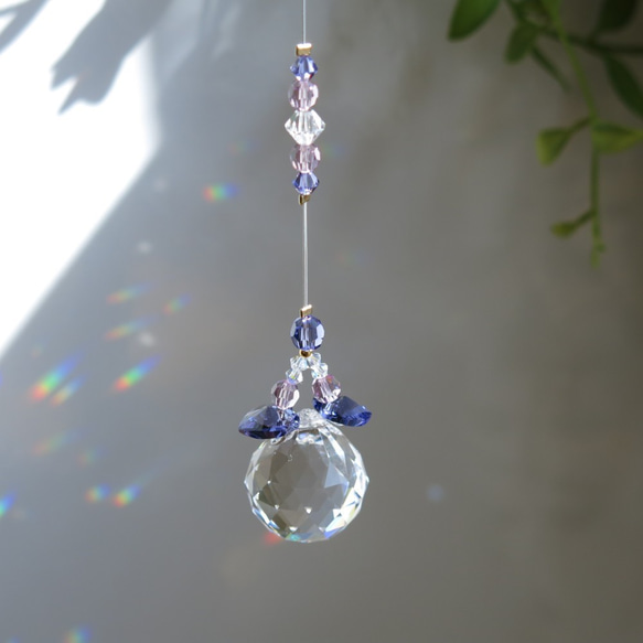 ちゃみ様専用ブルーAB &バイオレットSWAROVSKI ✩.*サンキャッチャー