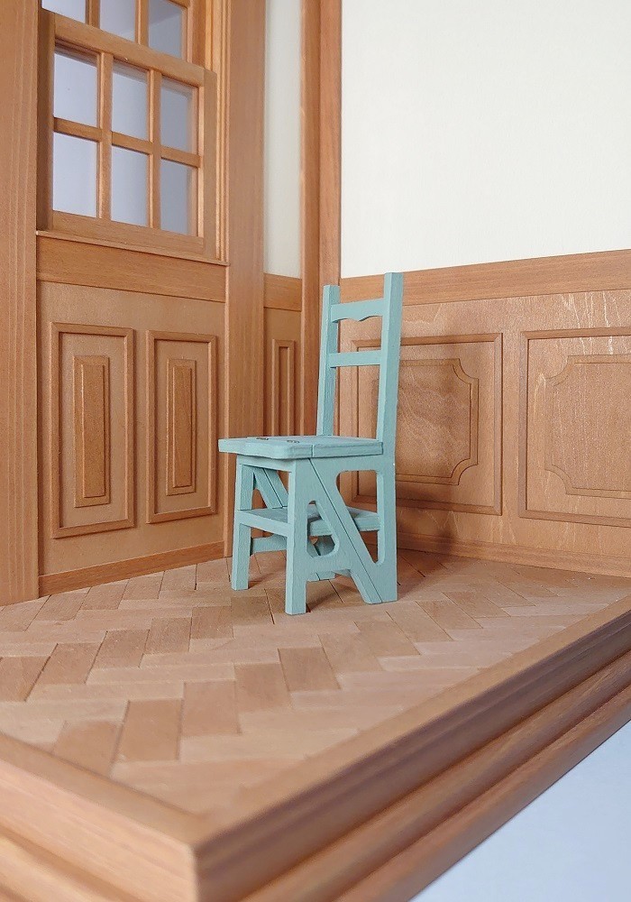 1/12 ステップチェア ピスタチオグリーン【ミニチュア】受注制作