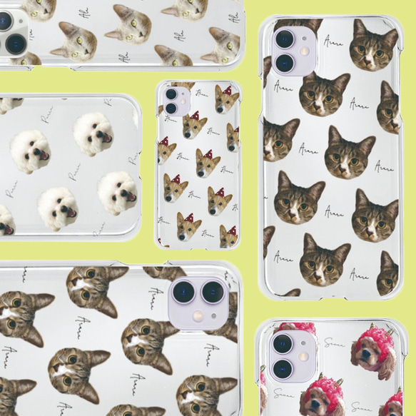 うちの子柄★ペットのお写真スマホケース iPhoneケース カバー オーダーメイド 名入れ 犬猫 オリジナル ハムスター 2枚目の画像