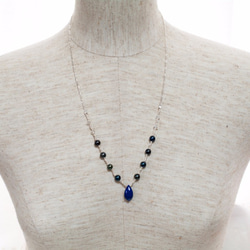 lapis lazuli necklace / ラピスラズリのシルバーネックレス silver925 2枚目の画像