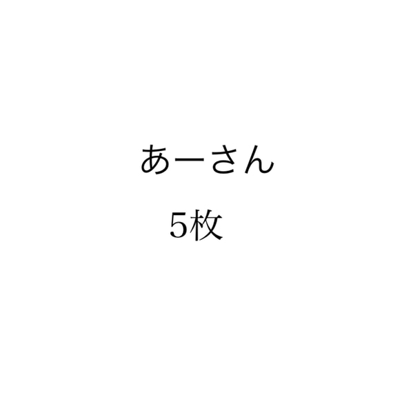 5枚　あーさん　名入れ×ナンバー　ファミリーTシャツ　３枚セット 1枚目の画像