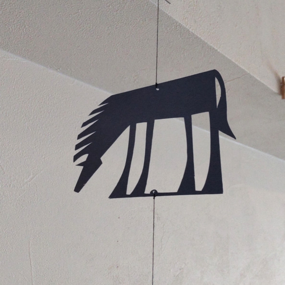 kirie-hanging---Horse（ペーパーオーナメント・ウマ） 3枚目の画像