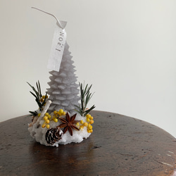 【早割・秋冬季節限定制作キット】Noël  candle クリスマスツリーキャンドル　Xmas 3枚目の画像