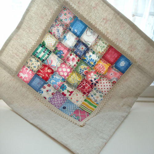 フィードサックパッチワークフリークロス＊フリーマット＊カバー