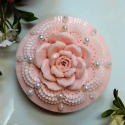 ❦いちごの香りの薔薇　ソープカービング❦石鹸の彫刻 3枚目の画像