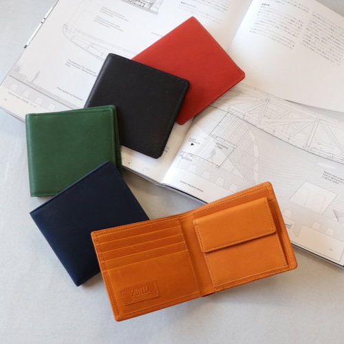 buchy 財布 牛革 ハンドメイド グローブ かえれ 赤