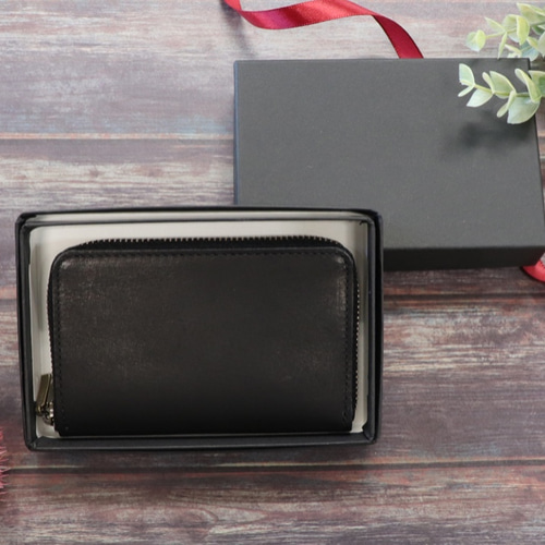 ミニ財布 ブラックレザー ケース 小銭入れ　本革牛革　クロス 財布 ミニ財布 ブラックレザー コインケース 小銭入れ 本革牛革