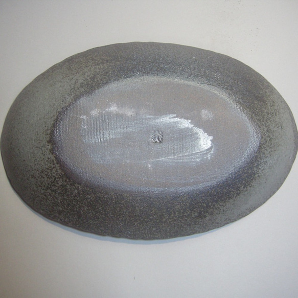 連珠紋楕円皿 3枚目の画像