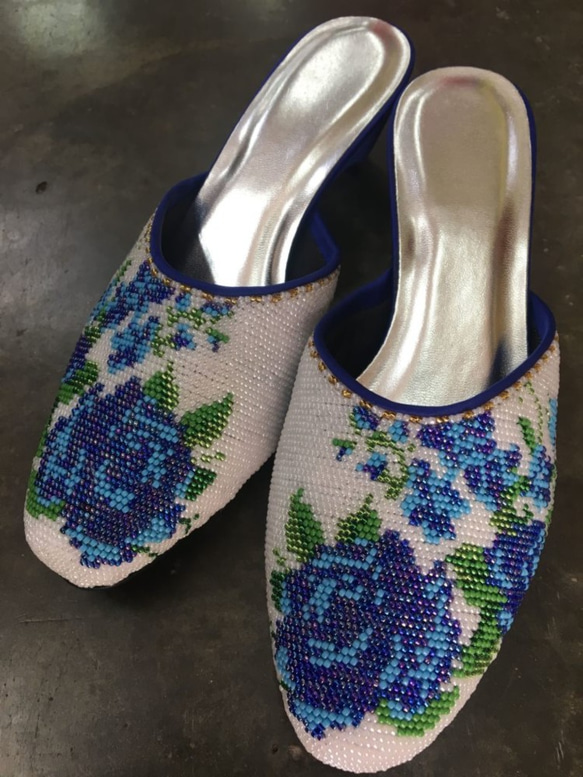 ◇ニョニャ ビーズ刺繍 サンダル◇ opened toes サンダル