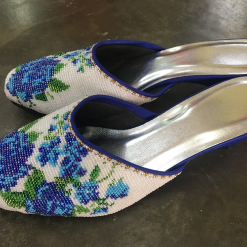 ◇ニョニャ ビーズ刺繍 サンダル◇ closed toes サンダル périple ぺ